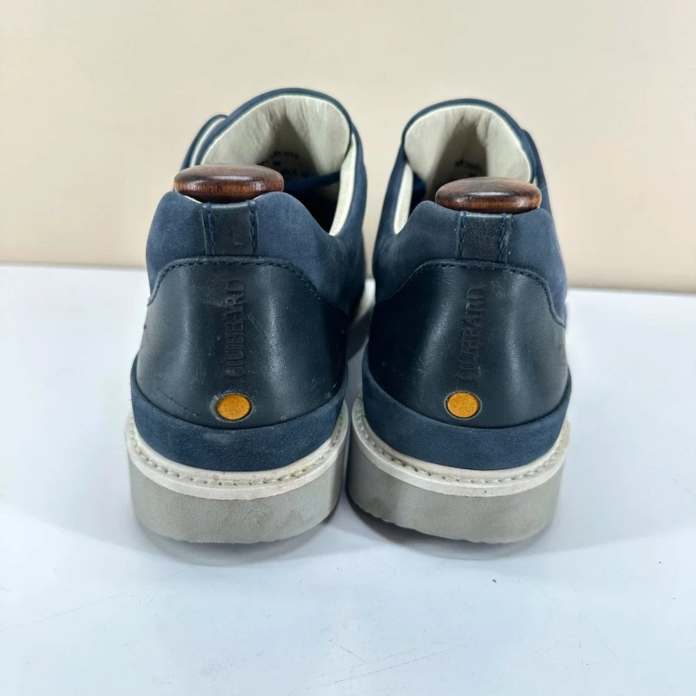 Samuel Hubbard Fast Oxford Mens 9.5 Navy Blue Nubuck Leather Walking Shoes